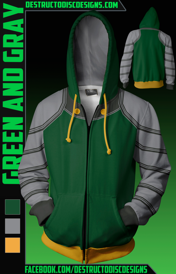 Green and Grey Hoodie! [PRE-ORDER][Limited!]
