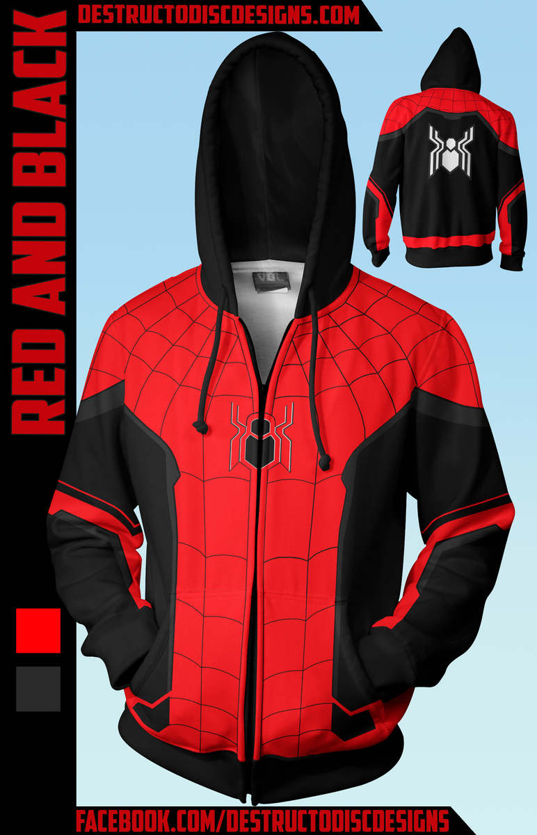 Red and Black Hoodie [Limited] – DestructoDiscDesigns