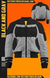 Black and Gray Bomber Jacket! [Preorder!]