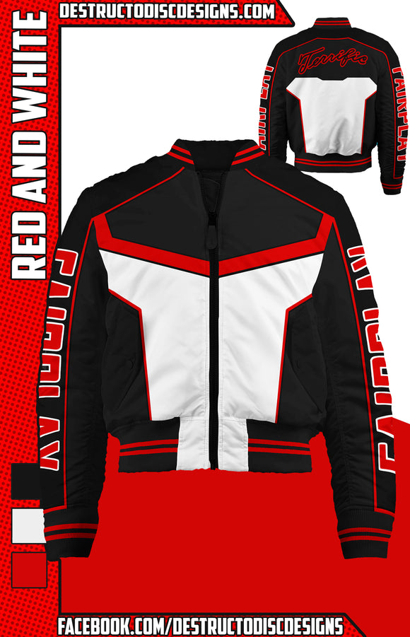 Red and White Bomber Jacket! [Preorder]