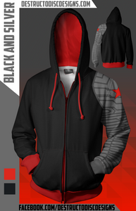 Black and Silver Hoodie [Limited]