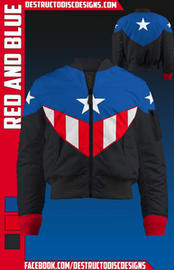 Red and Blue Bomber Jacket! [PRE-ORDER]