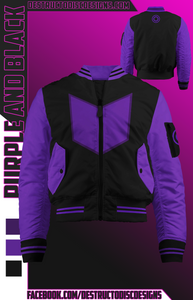 Purple and Black Bomber Jacket! [PRE-ORDER]