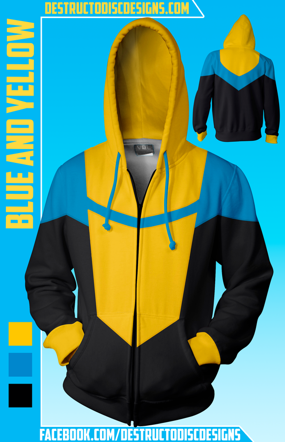 Blue and Yellow Hoodie Limited