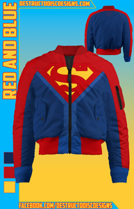 Red and Blue Bomber Jacket! [Limited]