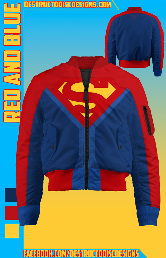 Red and Blue Bomber Jacket! [Limited]