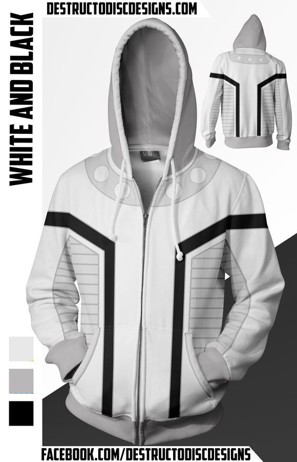 White and Black Hoodie! [Limited!]